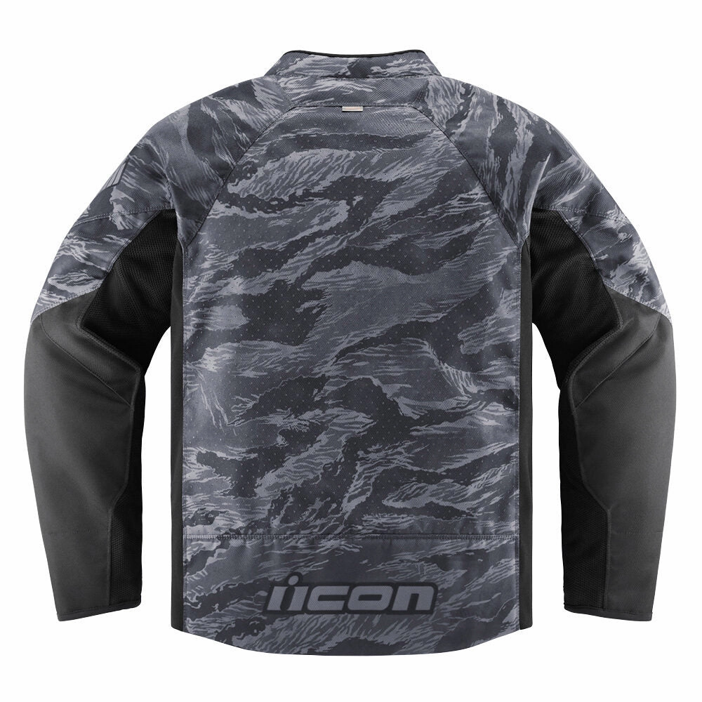Icon Mens Hooligan CE Motorcycle Jacket Tigers Blood Gray