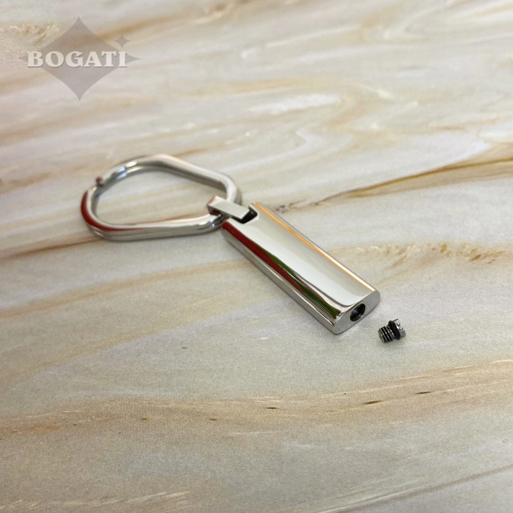 J-411 - Cylinder Bar Keychain - Key to My Heart