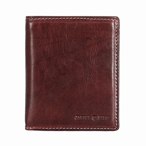 Jekyll & Hide Leather Billfold Wallet With ID Window - Mocha
