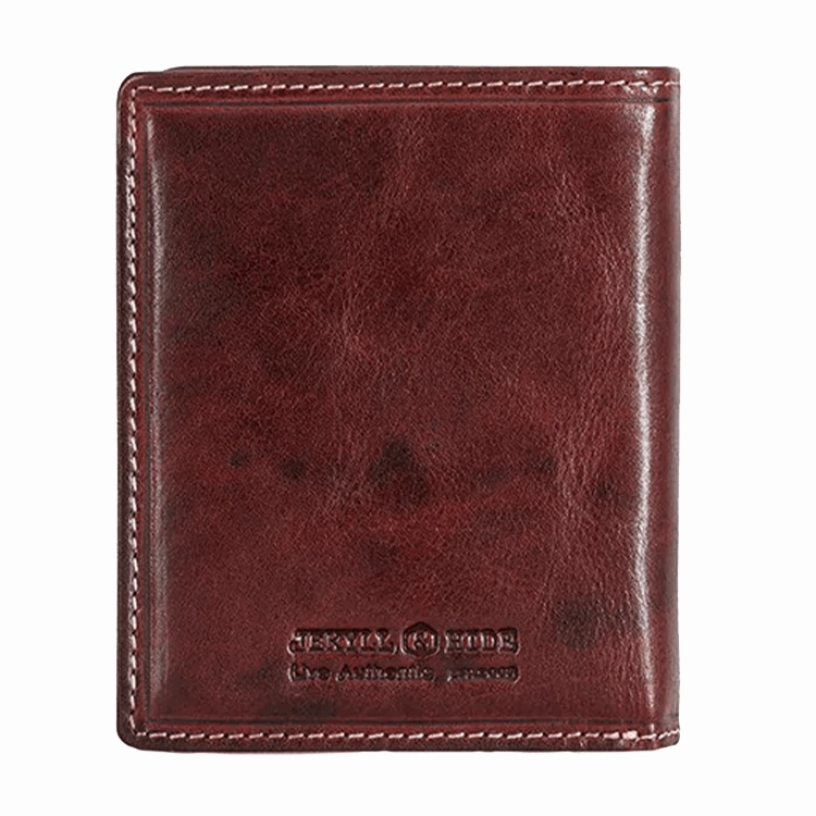 Jekyll & Hide Leather Billfold Wallet With ID Window - Mocha