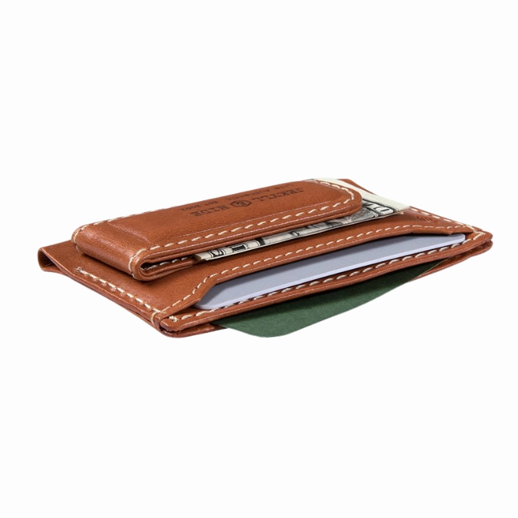 Jekyll & Hide Money Clip Card Holder - Tan