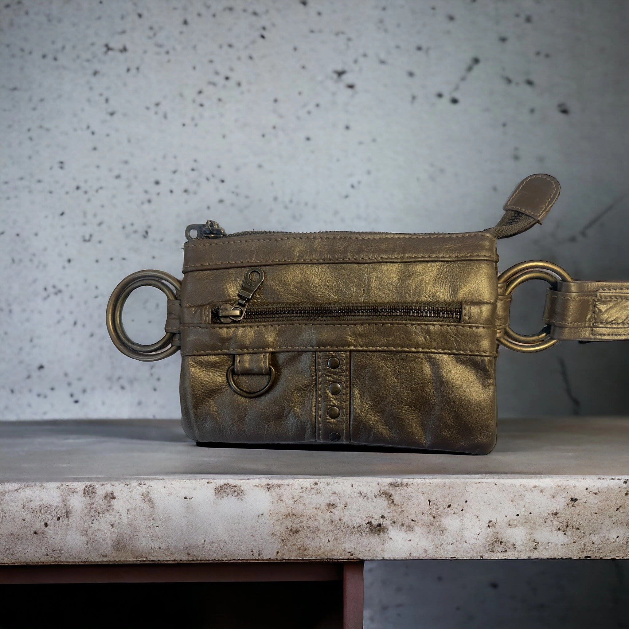 Leather Lila Belt | Dark Gold
