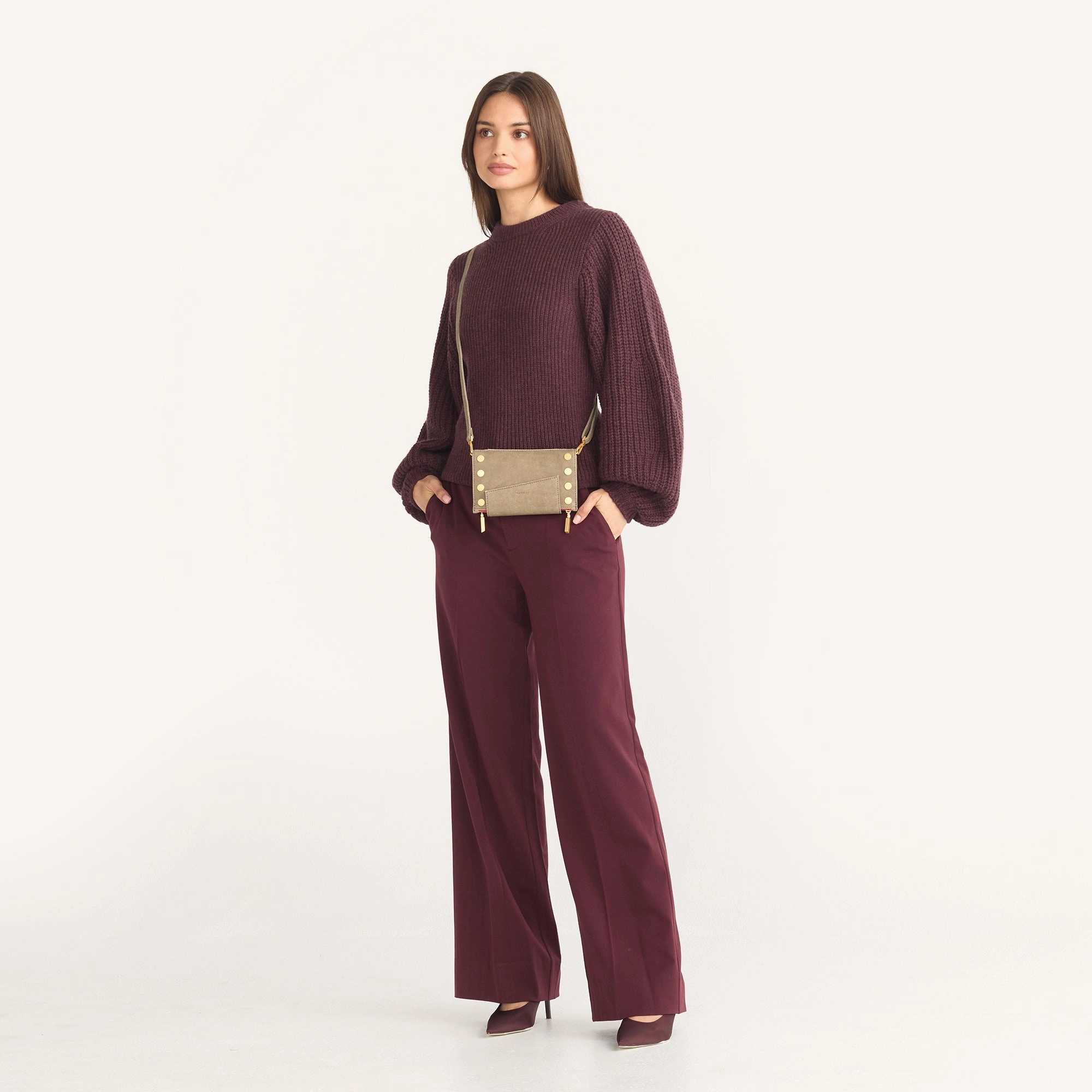 Levy | Pewter/Brushed Gold Red Zip