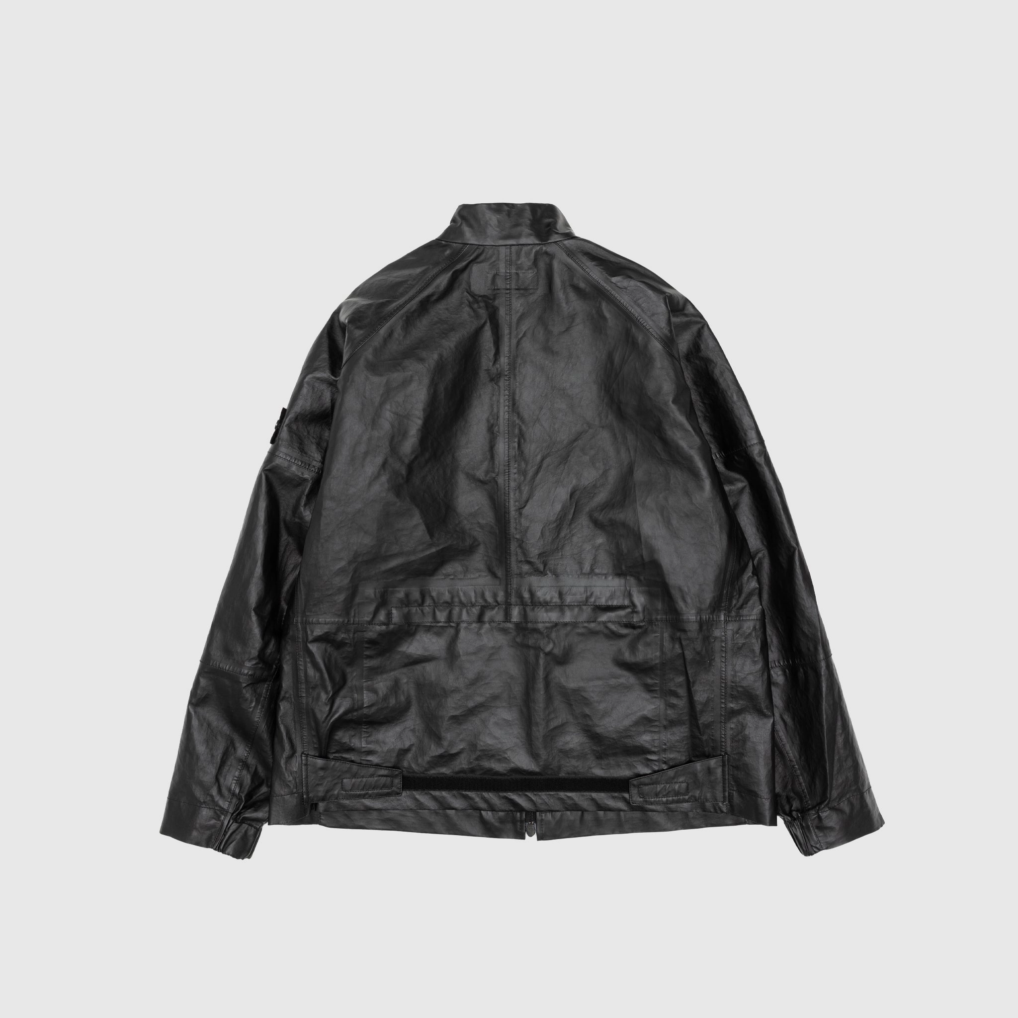LIGHT LEATHER ORGANAZA JACKET