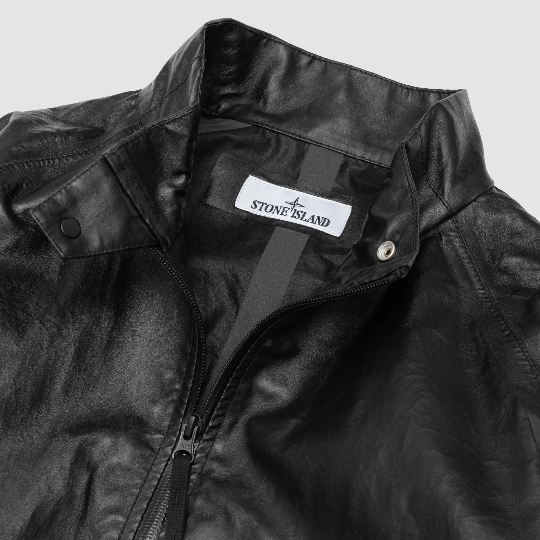 LIGHT LEATHER ORGANAZA JACKET