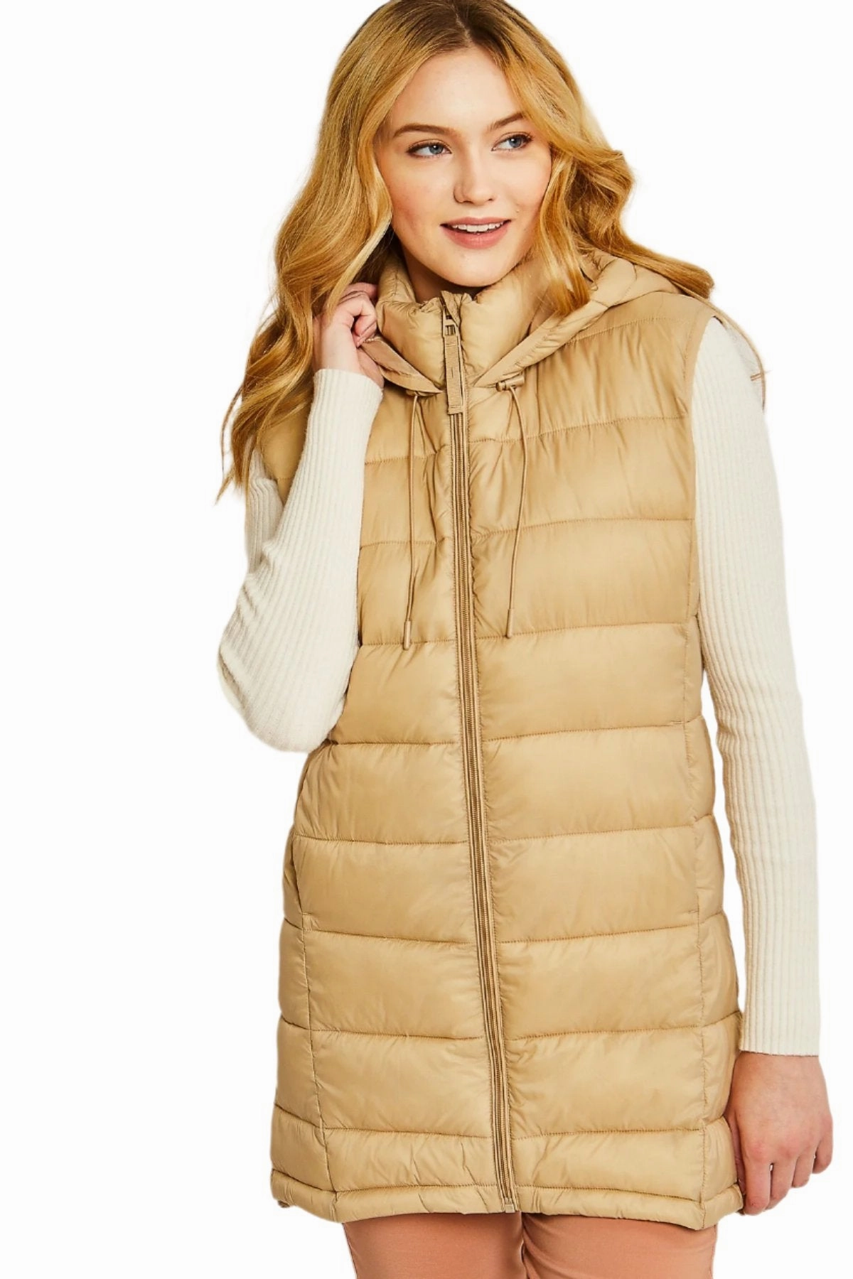 Love Tree Hoodie Puffer Vest 5067VY