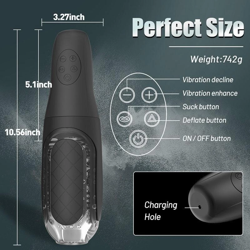 LUOGE Blow Job 360 Deep Squeeze 10 Frequency 5 Sucking Male Masturbator