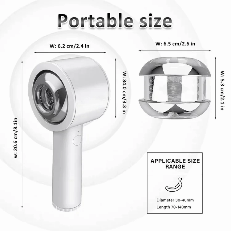 Lurevibe Truly - Intelligent 6 Frequency Telescopic Handheld Male Masturbator
