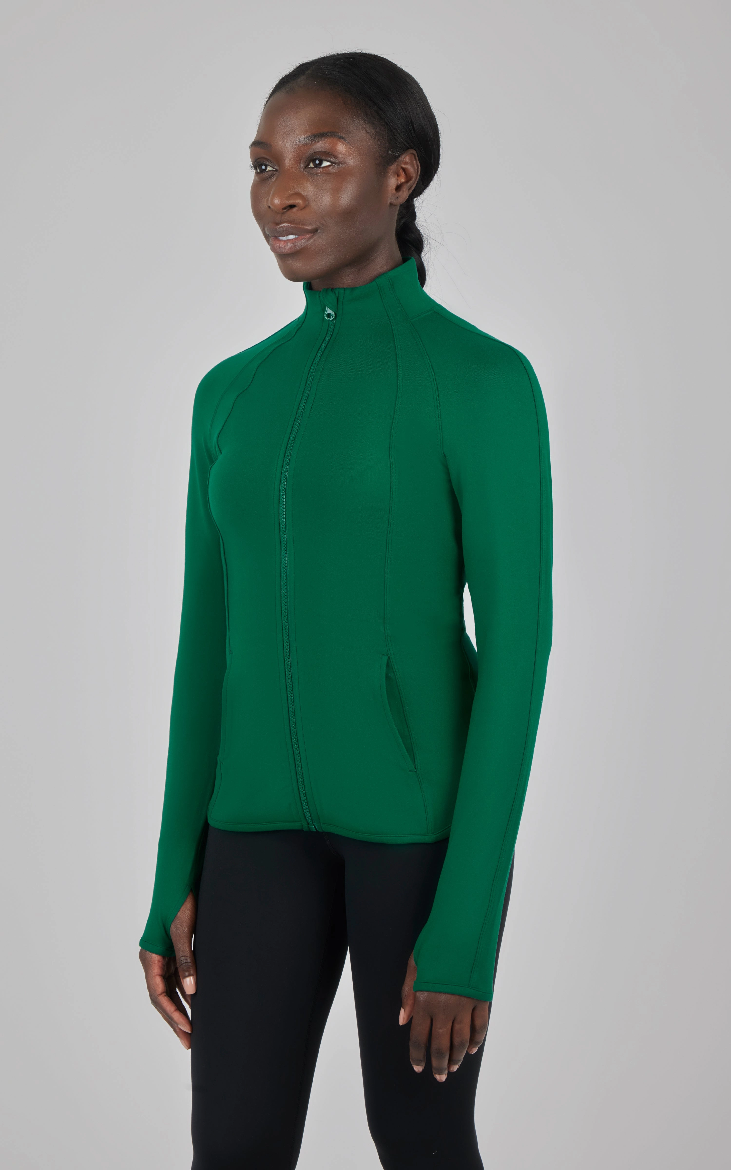 Lux Flared Full Zip Jacket