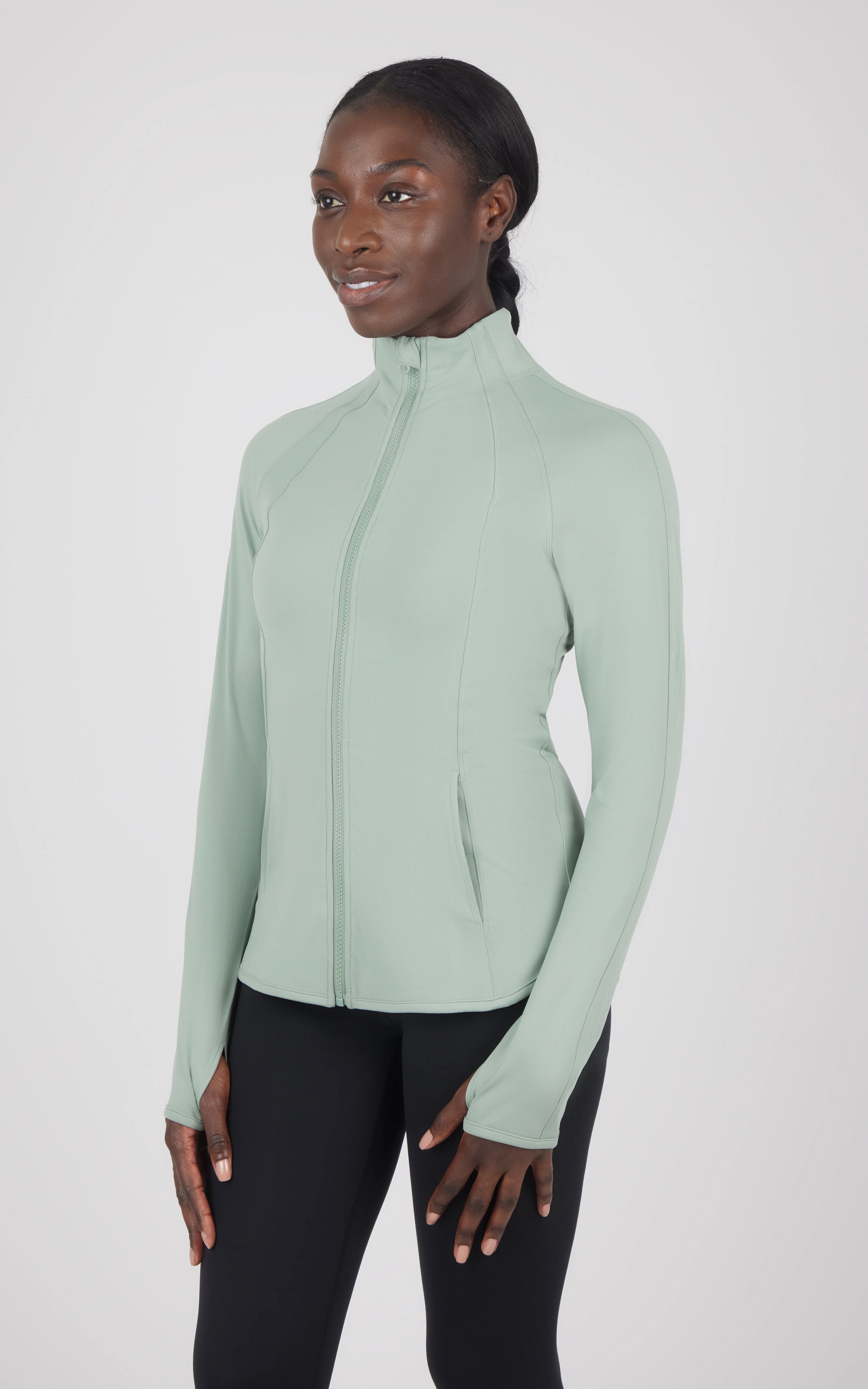 Lux Flared Full Zip Jacket