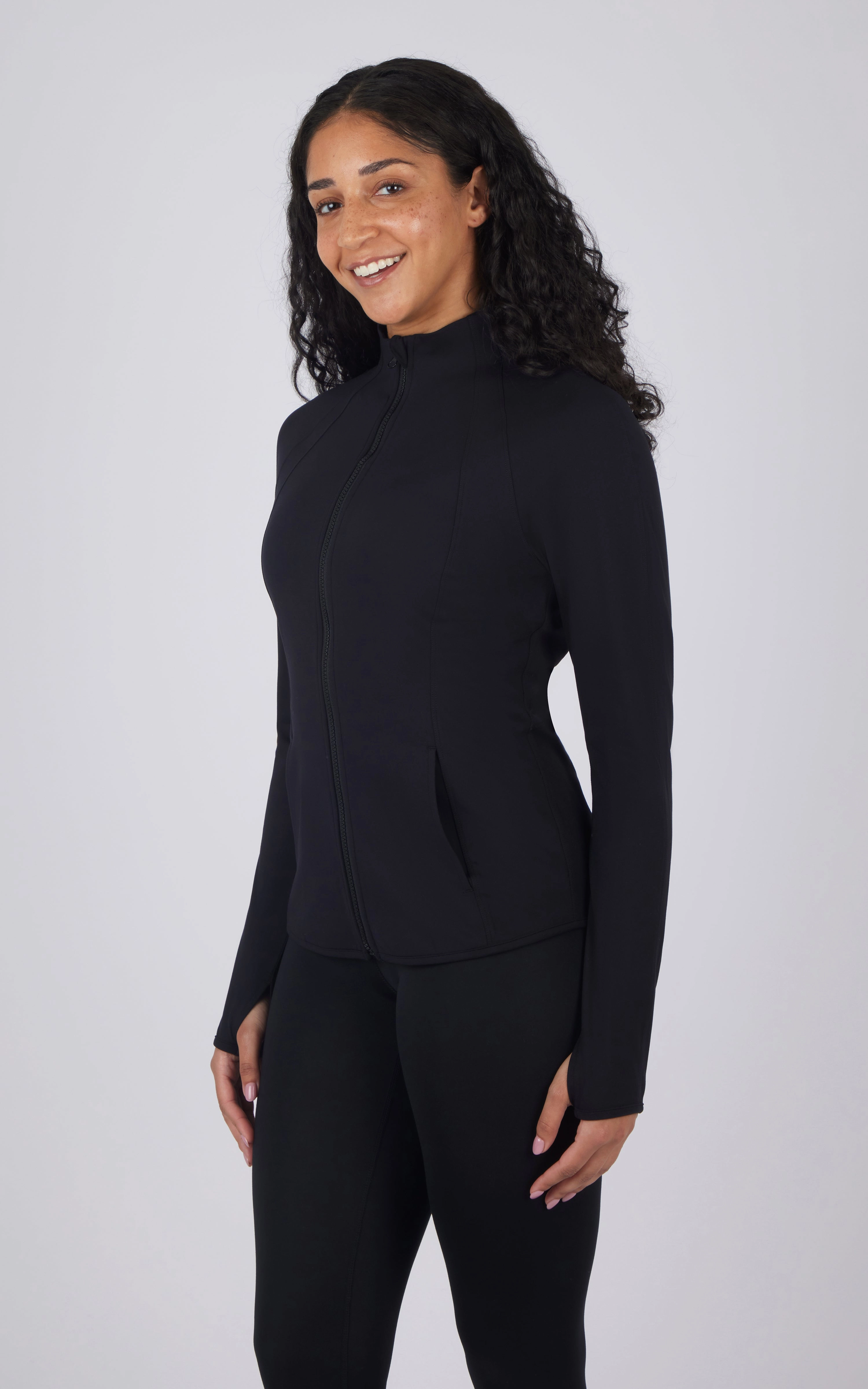 Lux Flared Full Zip Jacket