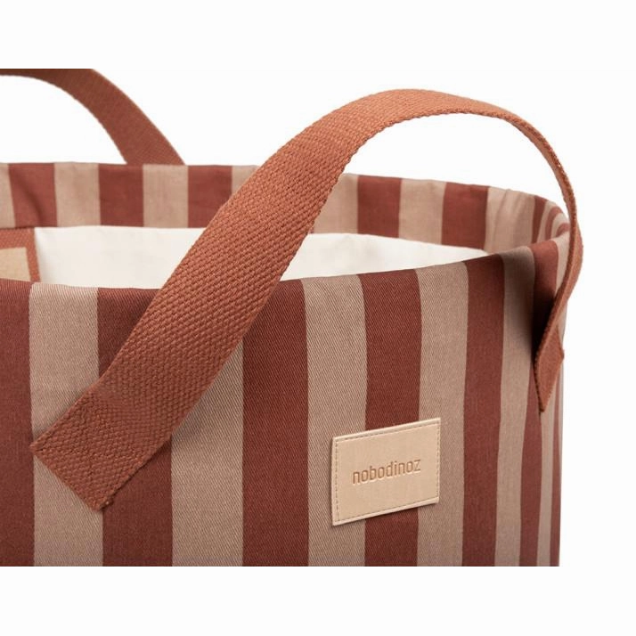 Majestic Toybag - Marsala Taupe Stripes