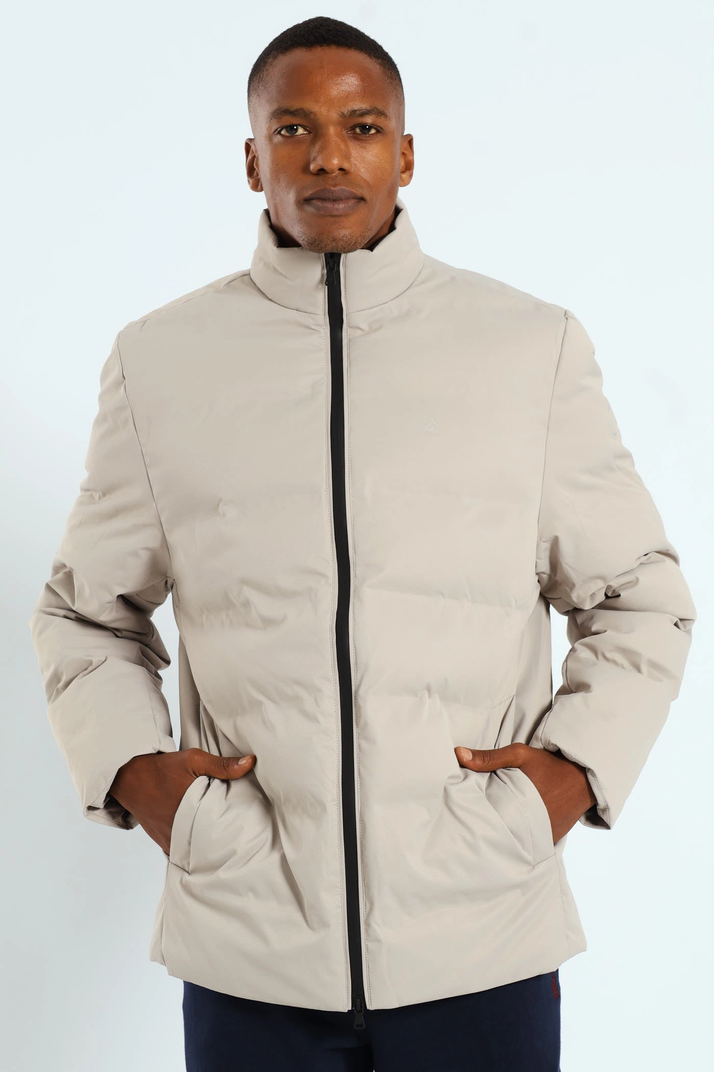 Mali Quilted Puffer - Light Grey