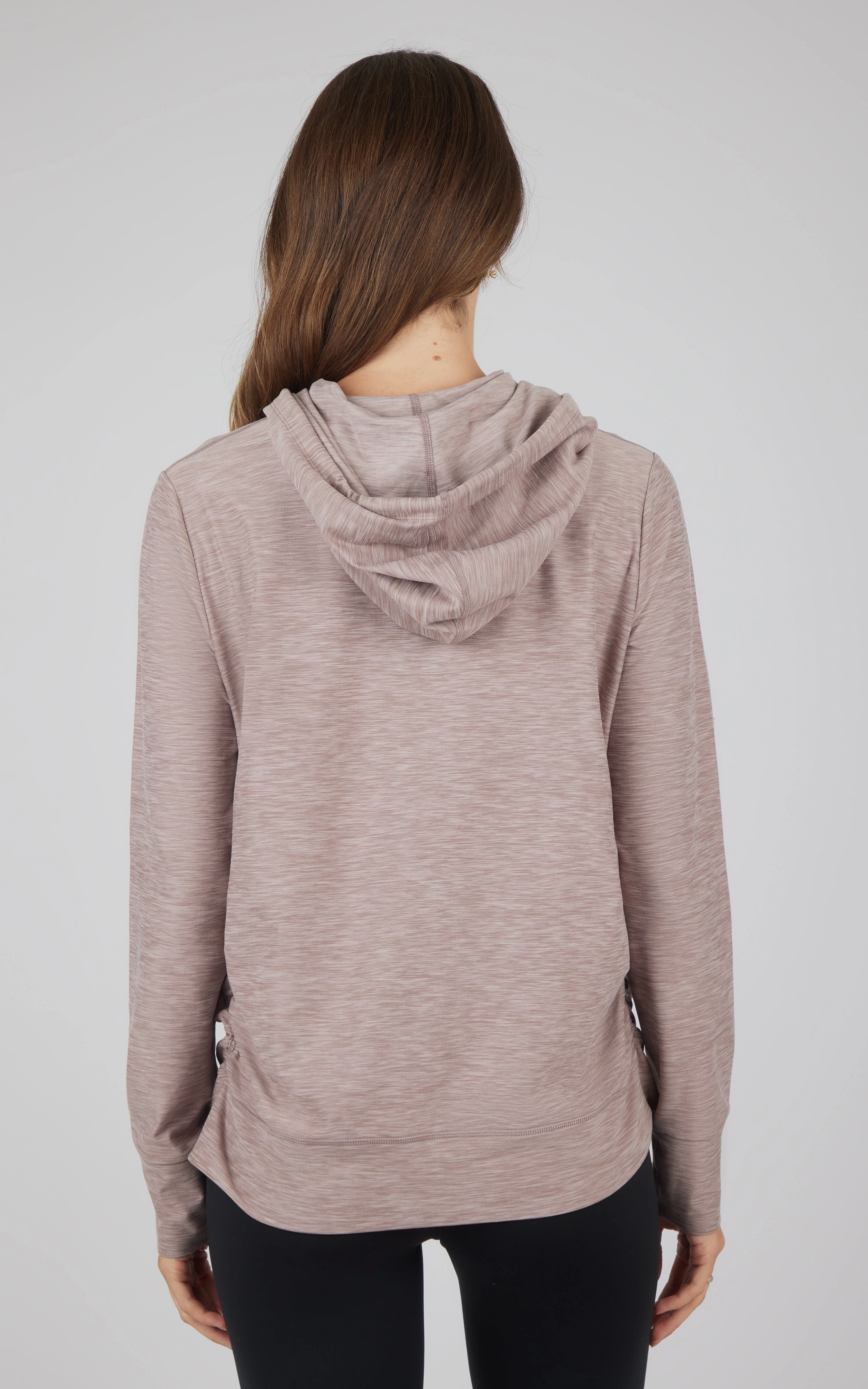 Maternity Heathered Lux Full Zip Jacket