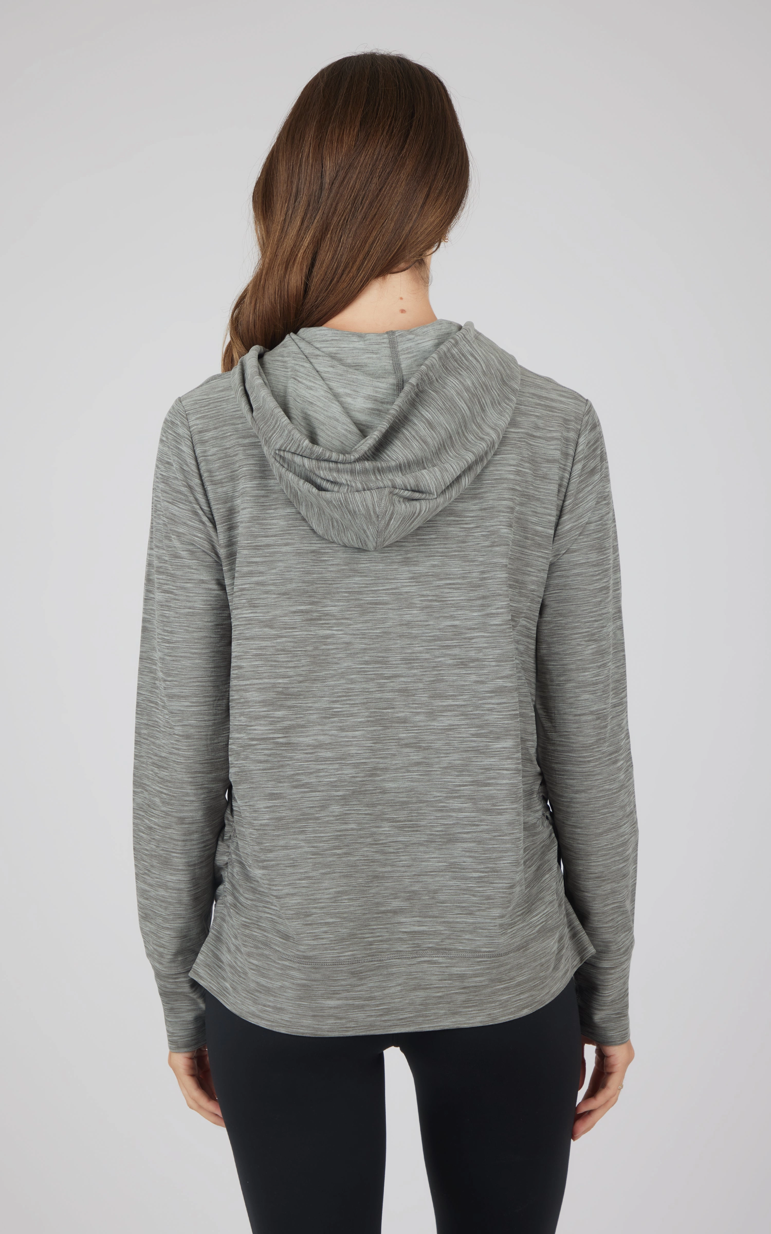 Maternity Heathered Lux Full Zip Jacket
