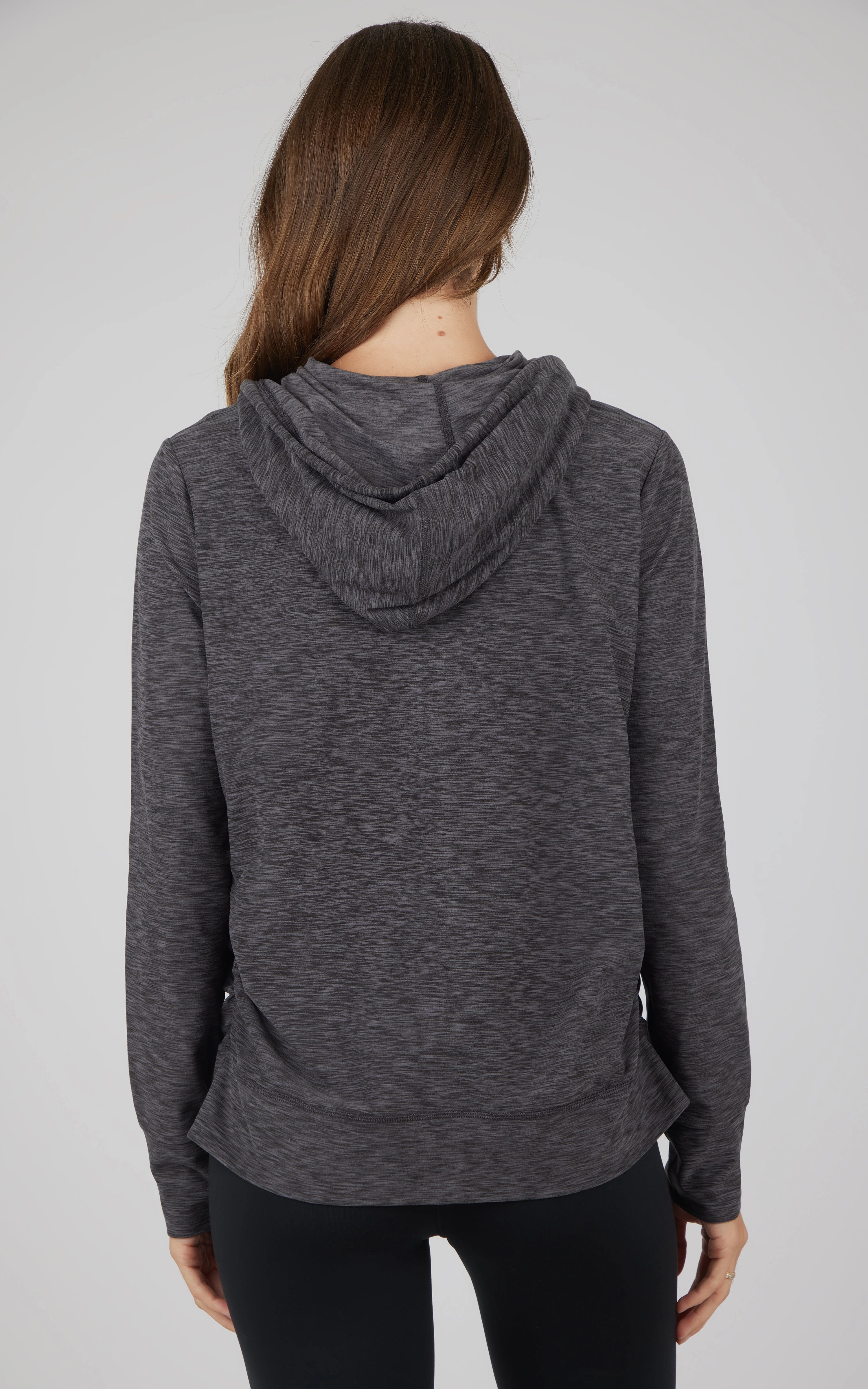 Maternity Heathered Lux Full Zip Jacket