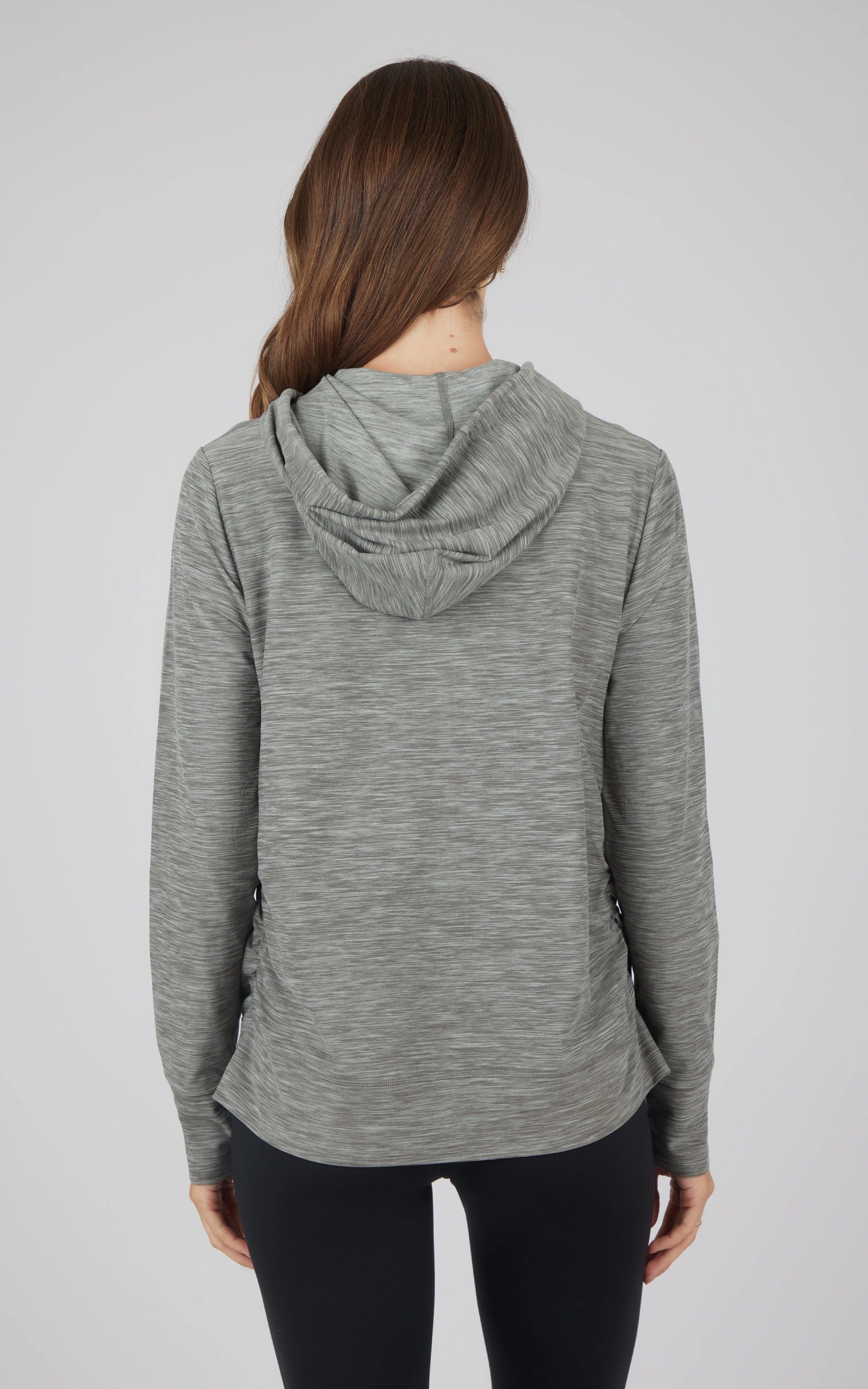 Maternity Heathered Lux Full Zip Jacket