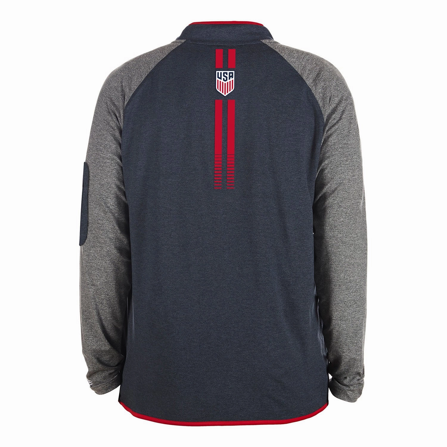 Men's New Era USMNT 1/4 Zip Navy/Grey Pullover