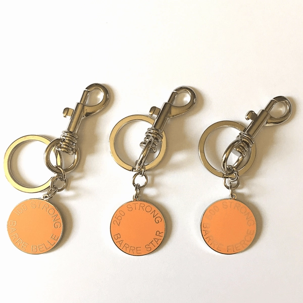 Milestone Barre Charm and Key Chain