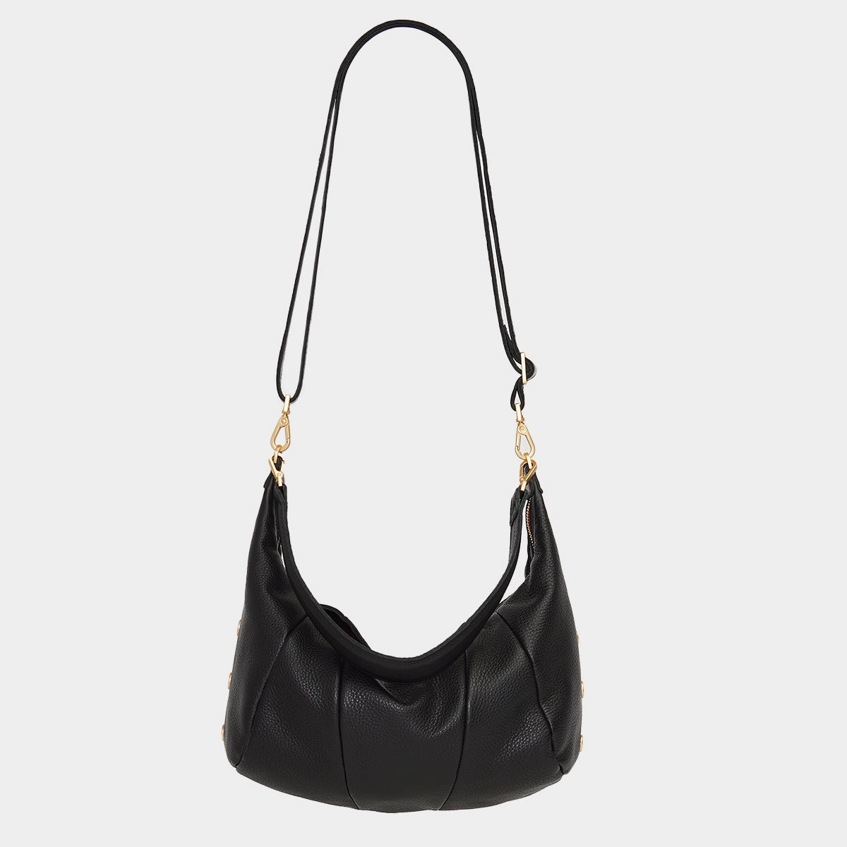 Morgan | Black/Brushed Gold Red Zip