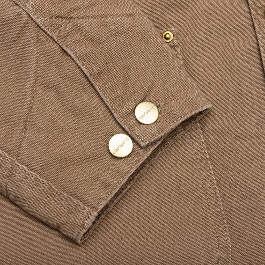 OG Chore Coat Aged Canvas - Peanut/Black