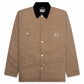 OG Chore Coat Aged Canvas - Peanut/Black
