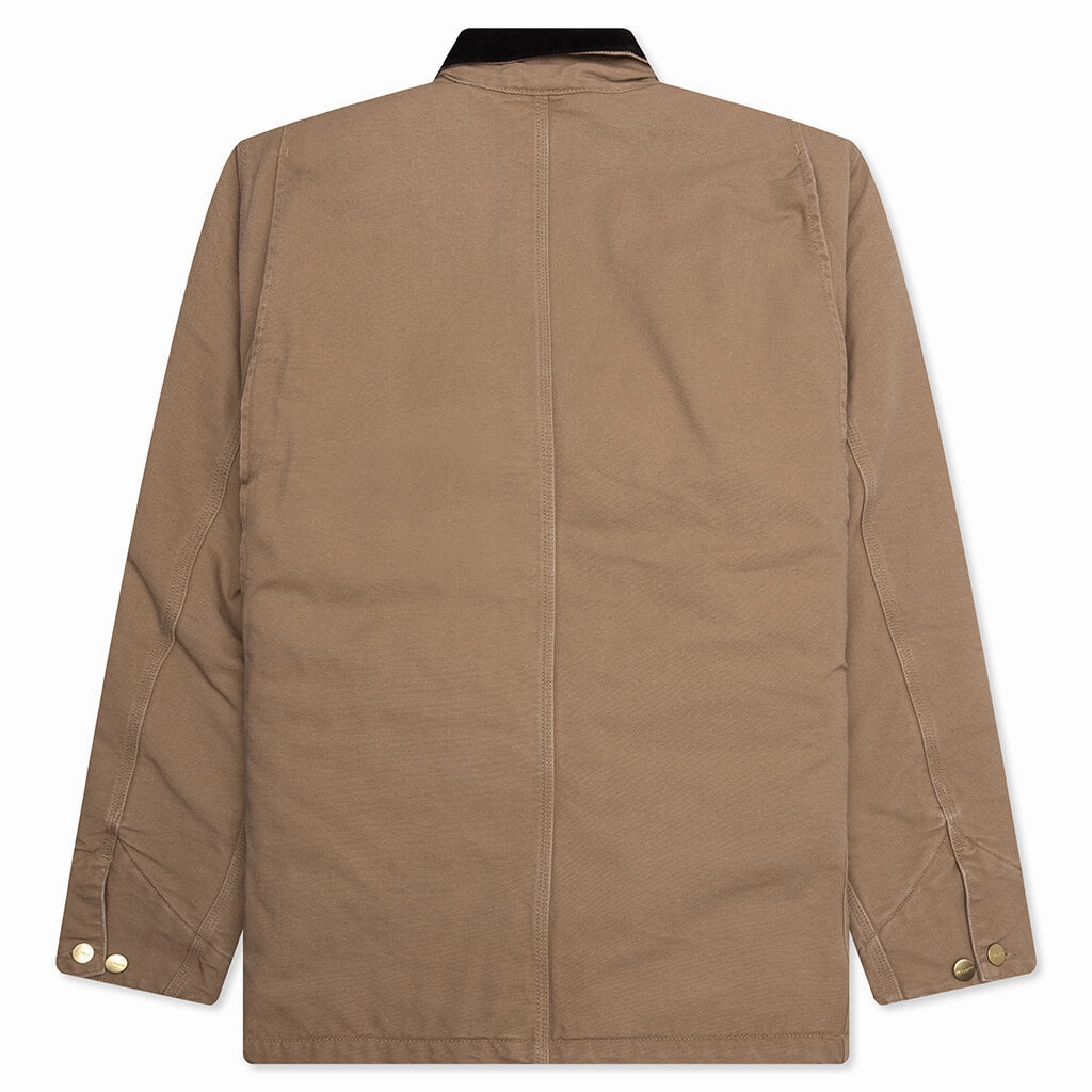 OG Chore Coat Aged Canvas - Peanut/Black