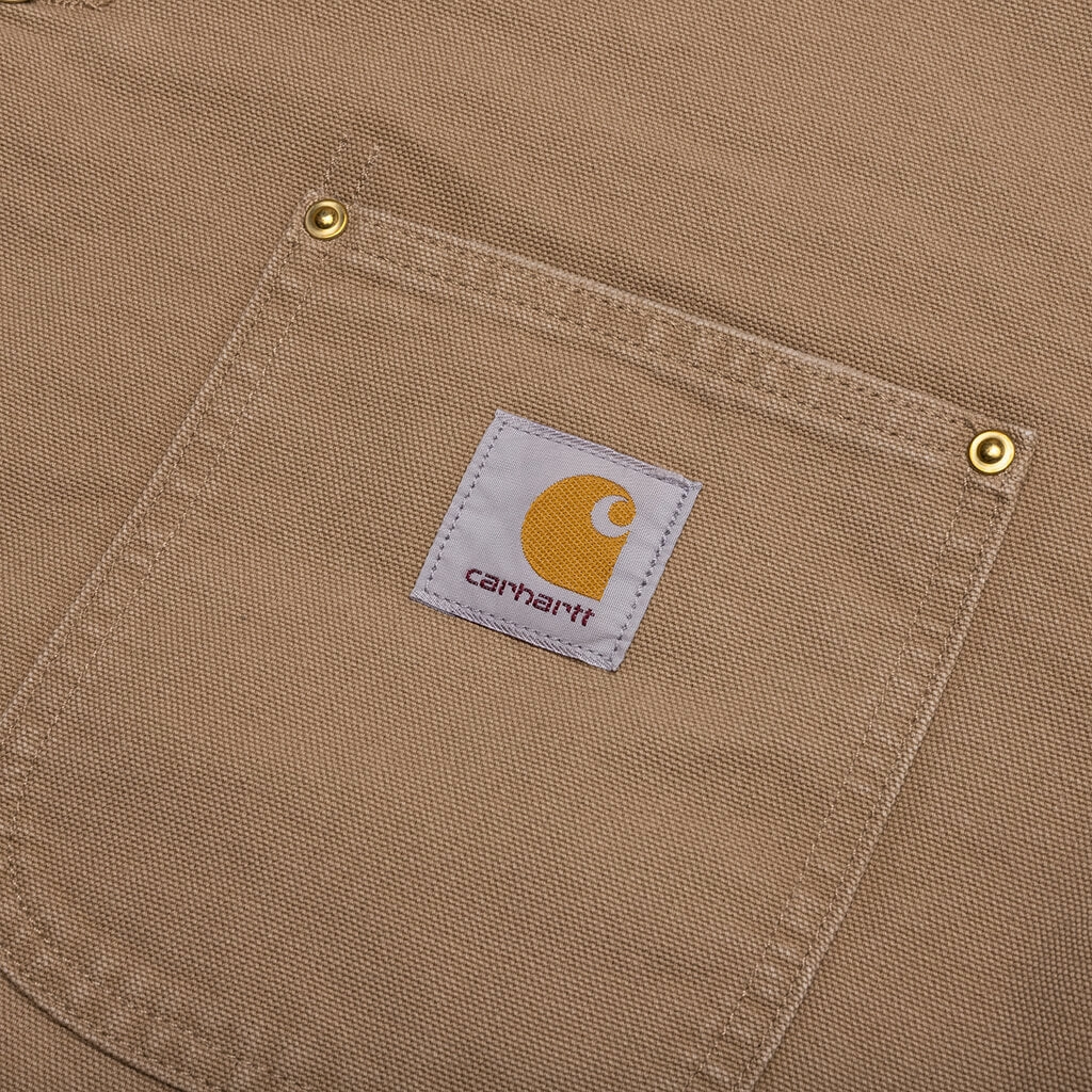 OG Chore Coat Aged Canvas - Peanut/Black