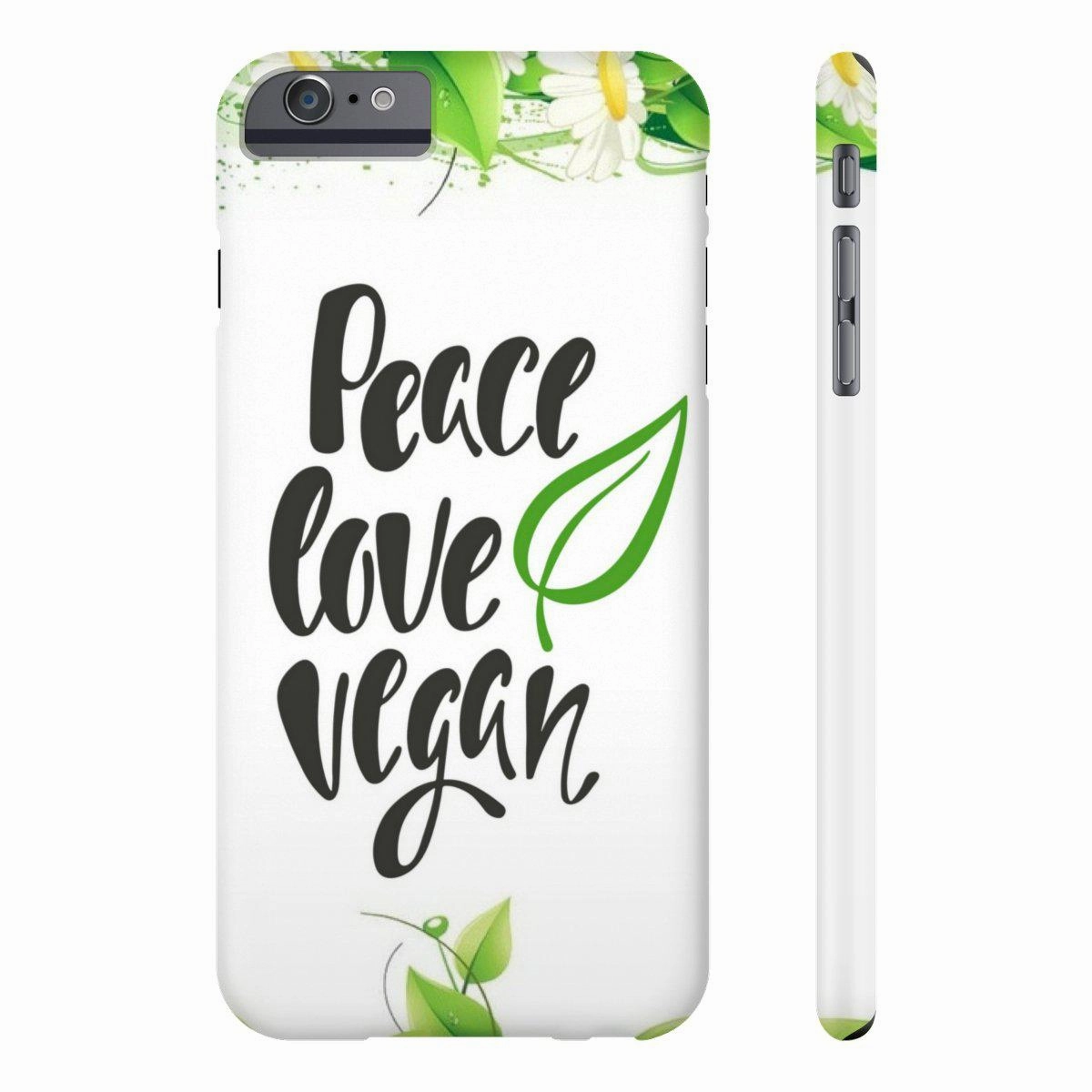 Peace Love Vegan Case Mate Slim Phone Cases