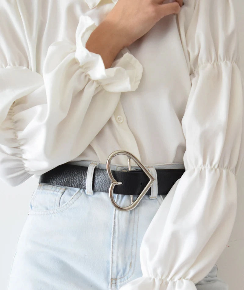Phoebi Leather Belt - Black