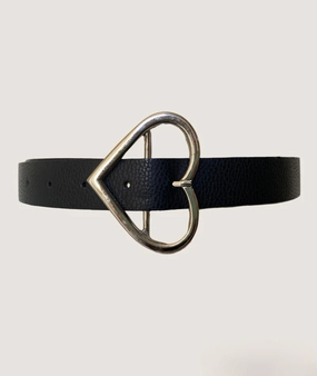 Phoebi Leather Belt - Black