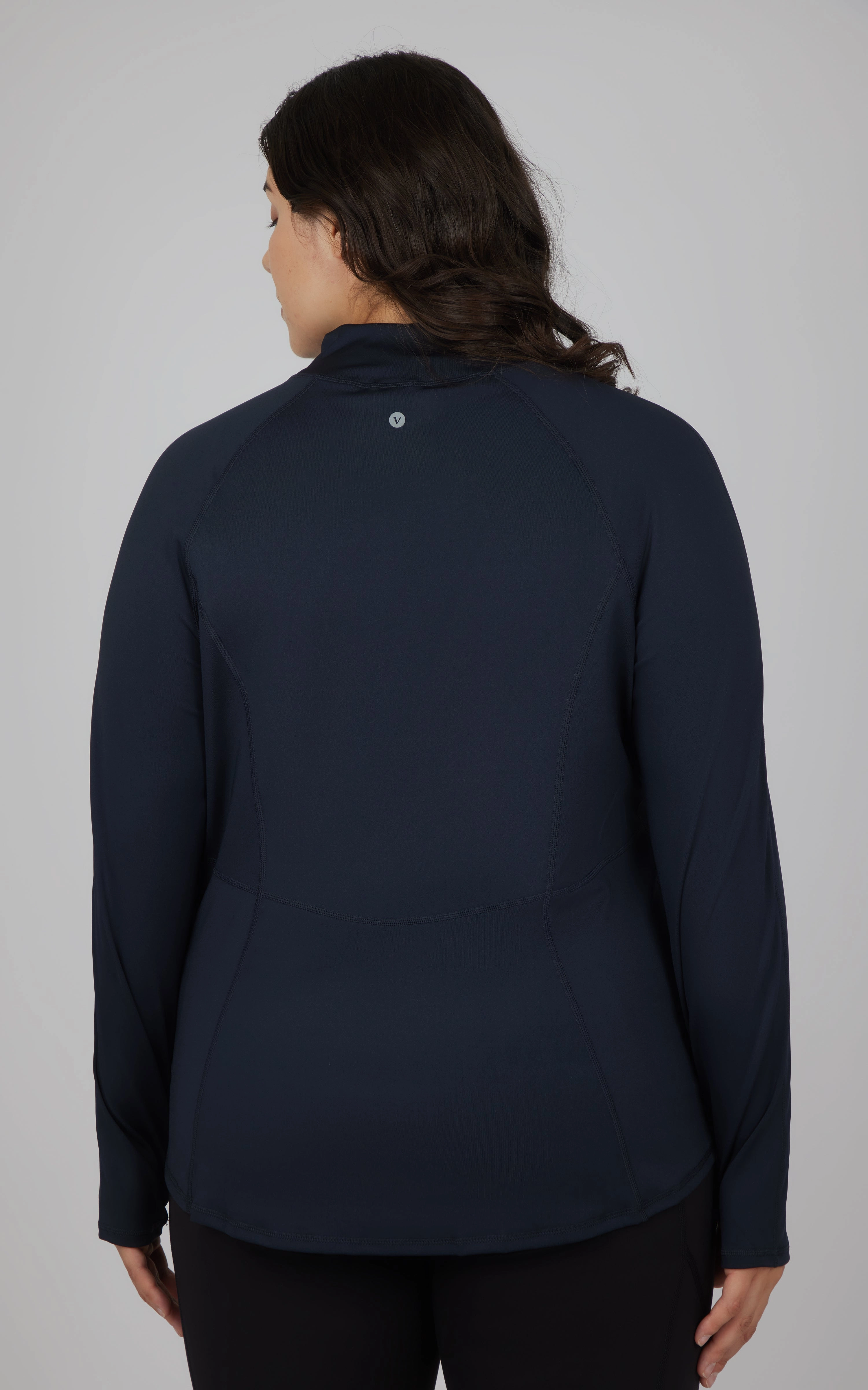 Plus Flared Bottom Full Zip Jacket