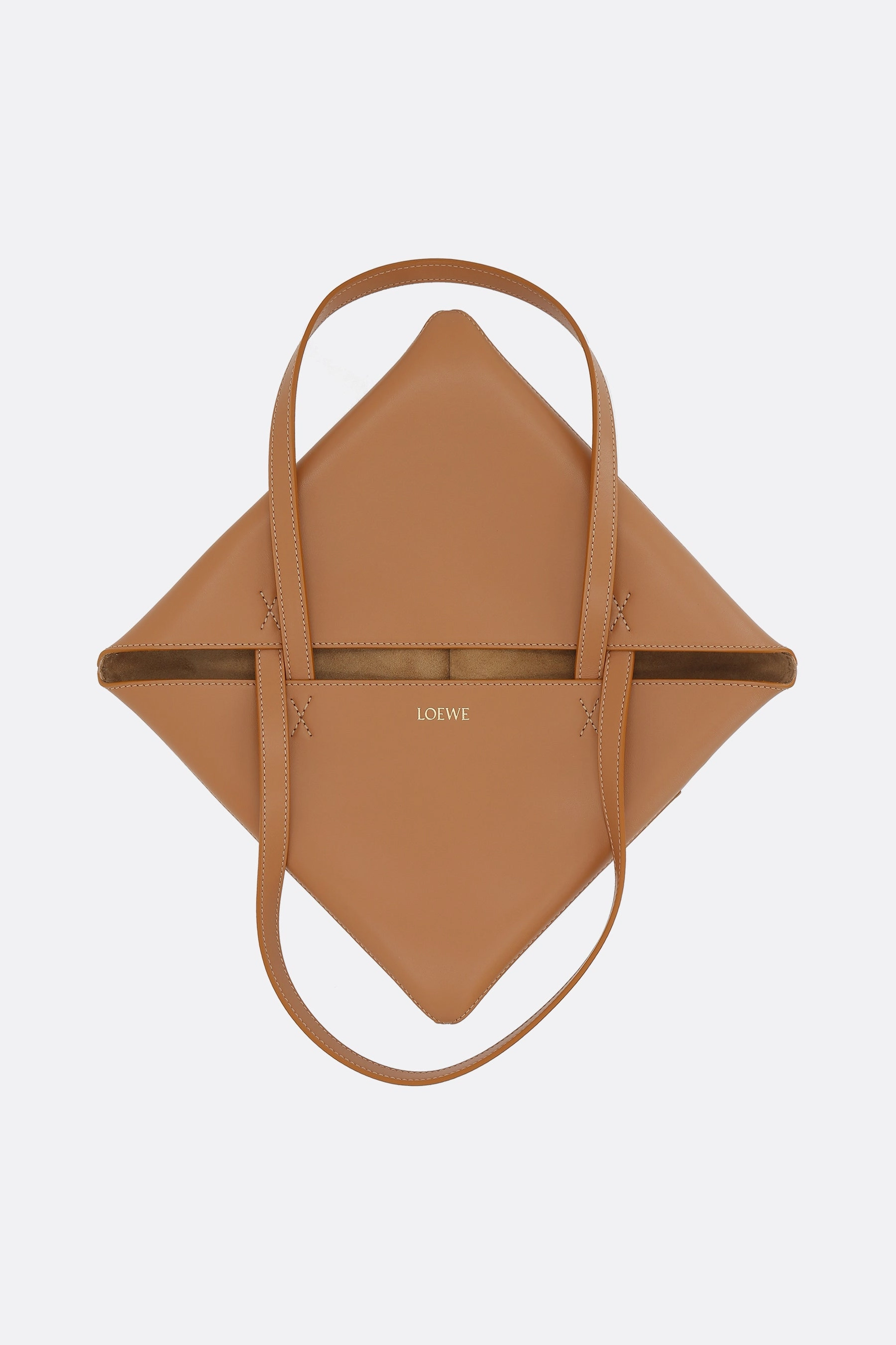 Puzzle Fold medium tote bag in shiny leather