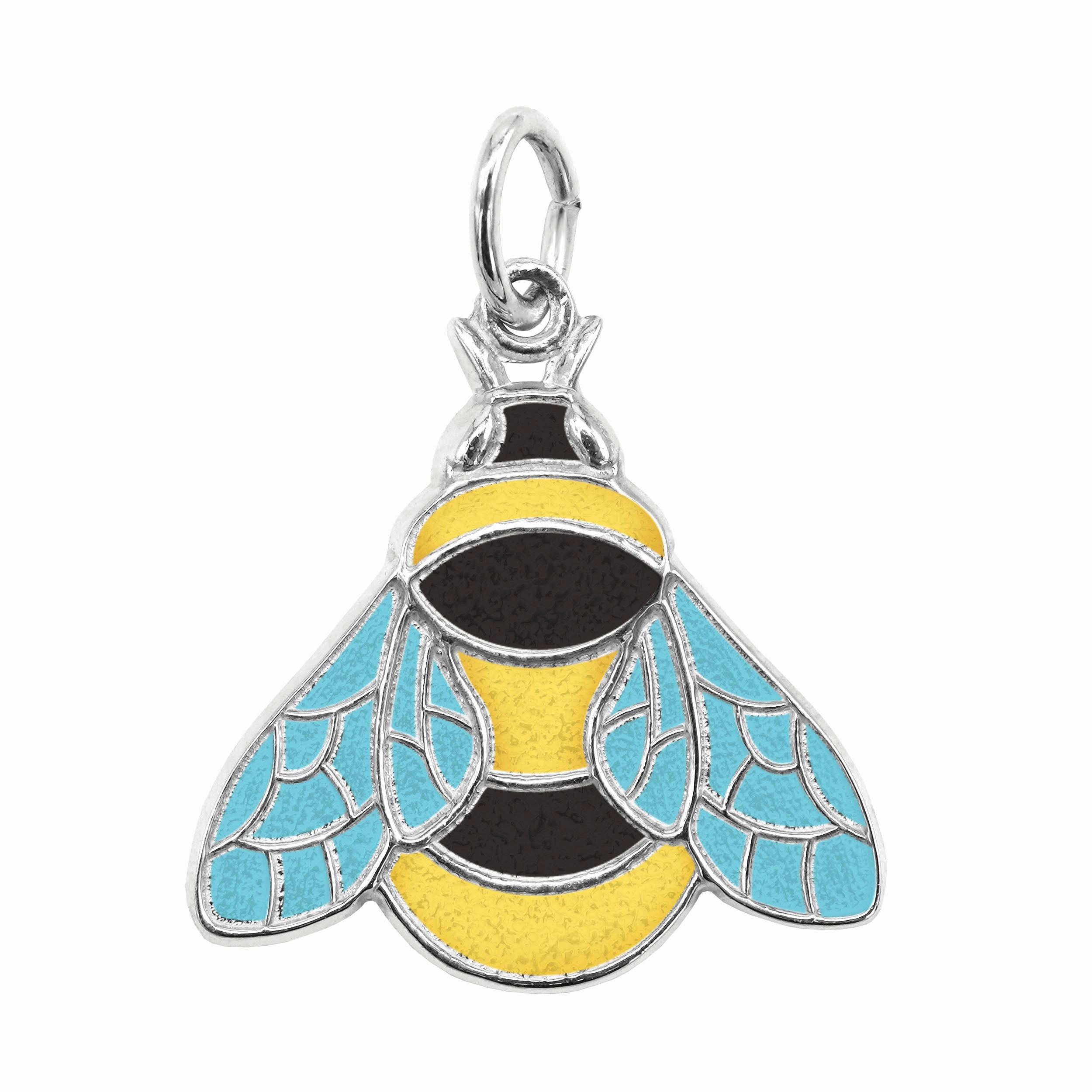 Rembrandt Charms - Painted Bumble Bee Charm – 1099-001