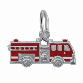 Rembrandt Charms - Painted Fire Truck Charm – 1104-001