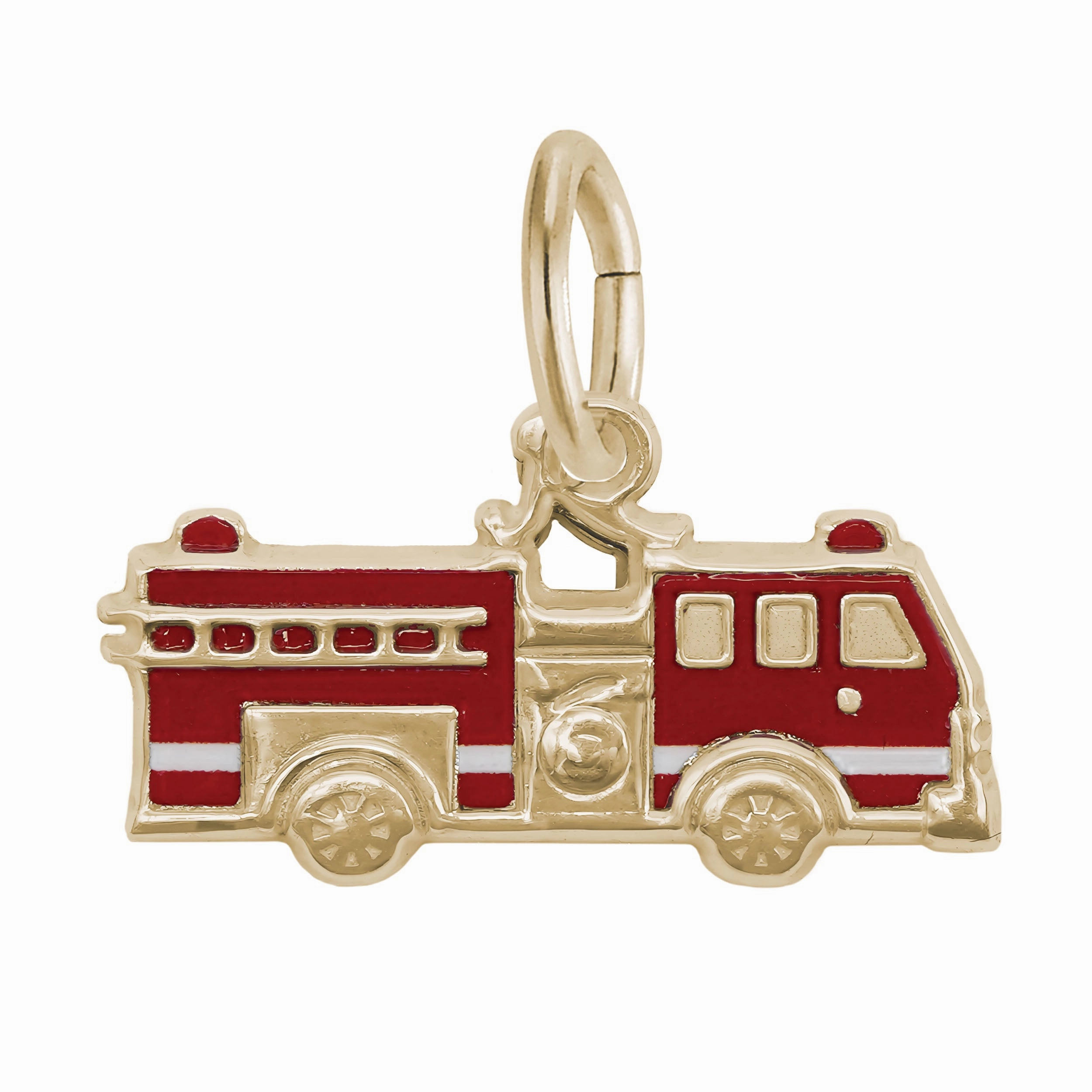 Rembrandt Charms - Painted Fire Truck Charm – 1104-001