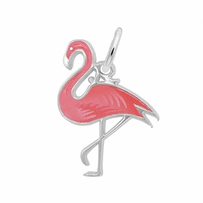 Rembrandt Charms - Painted Flamingo Charm - 1042-001