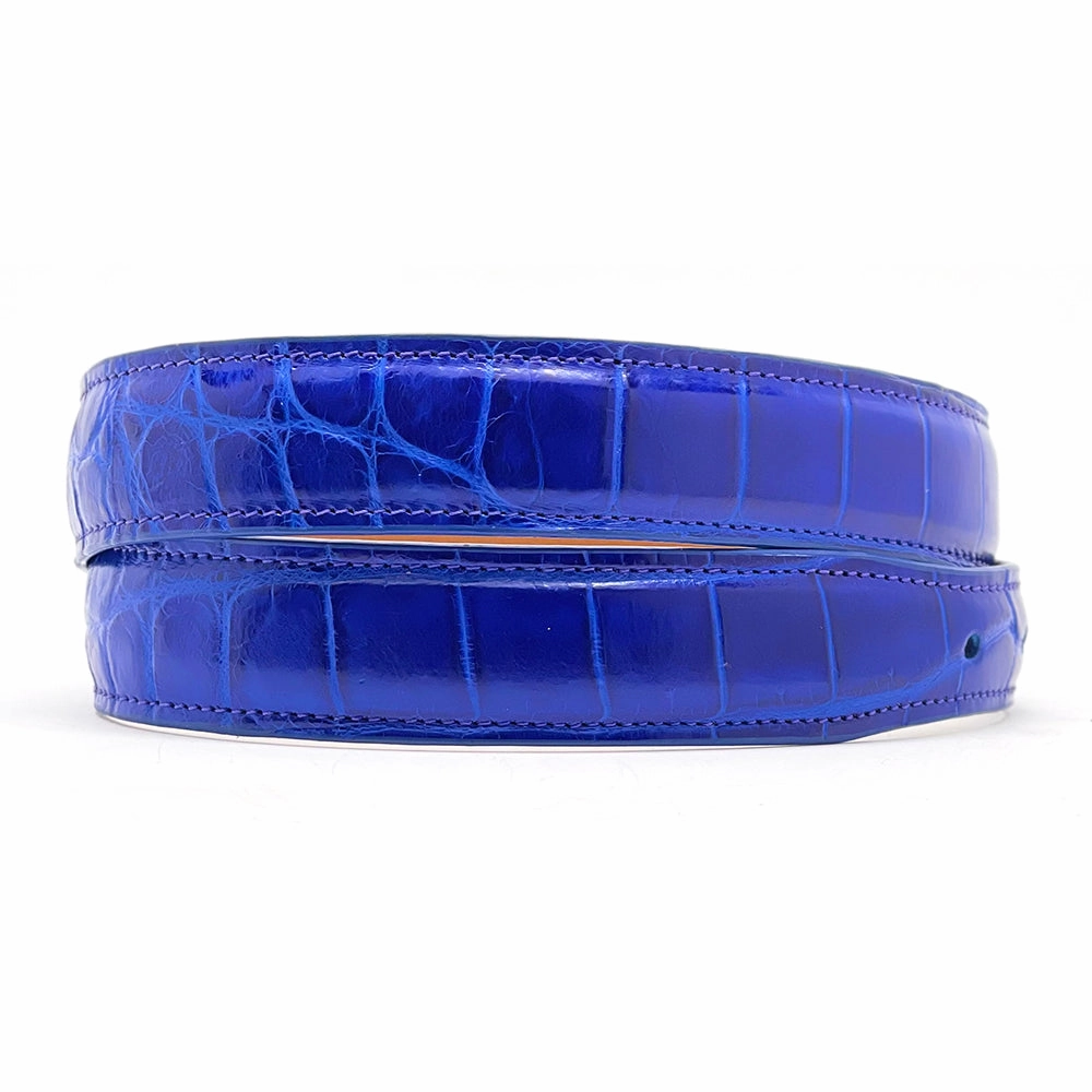 Royal Blue Alligator Belt Straps