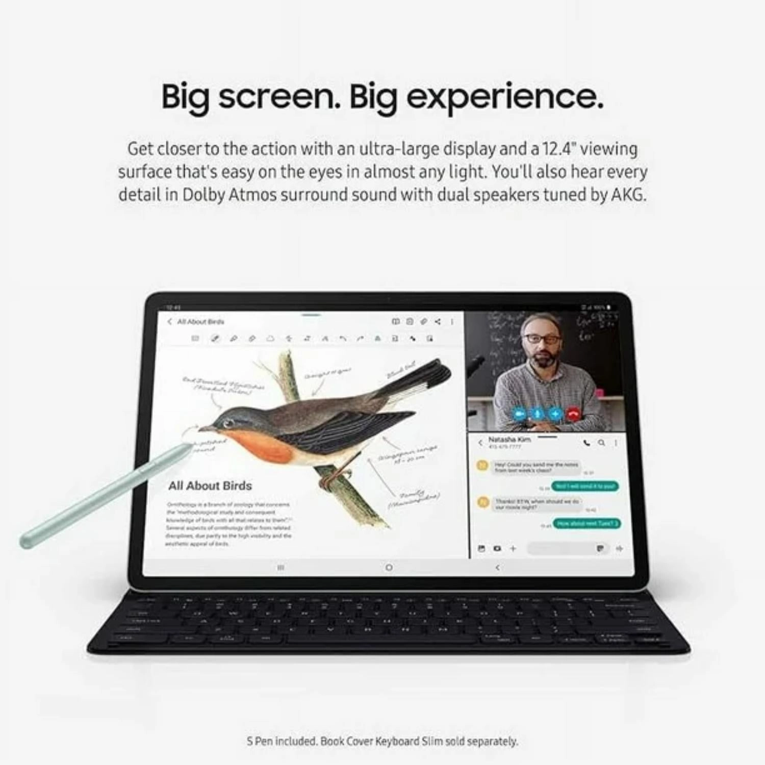 Samsung SM-T733 Galaxy Tab S7 FE 12.4" Android 11 Tablet with Qualcomm SM7225 8-Core Processor 64 Mystic Black