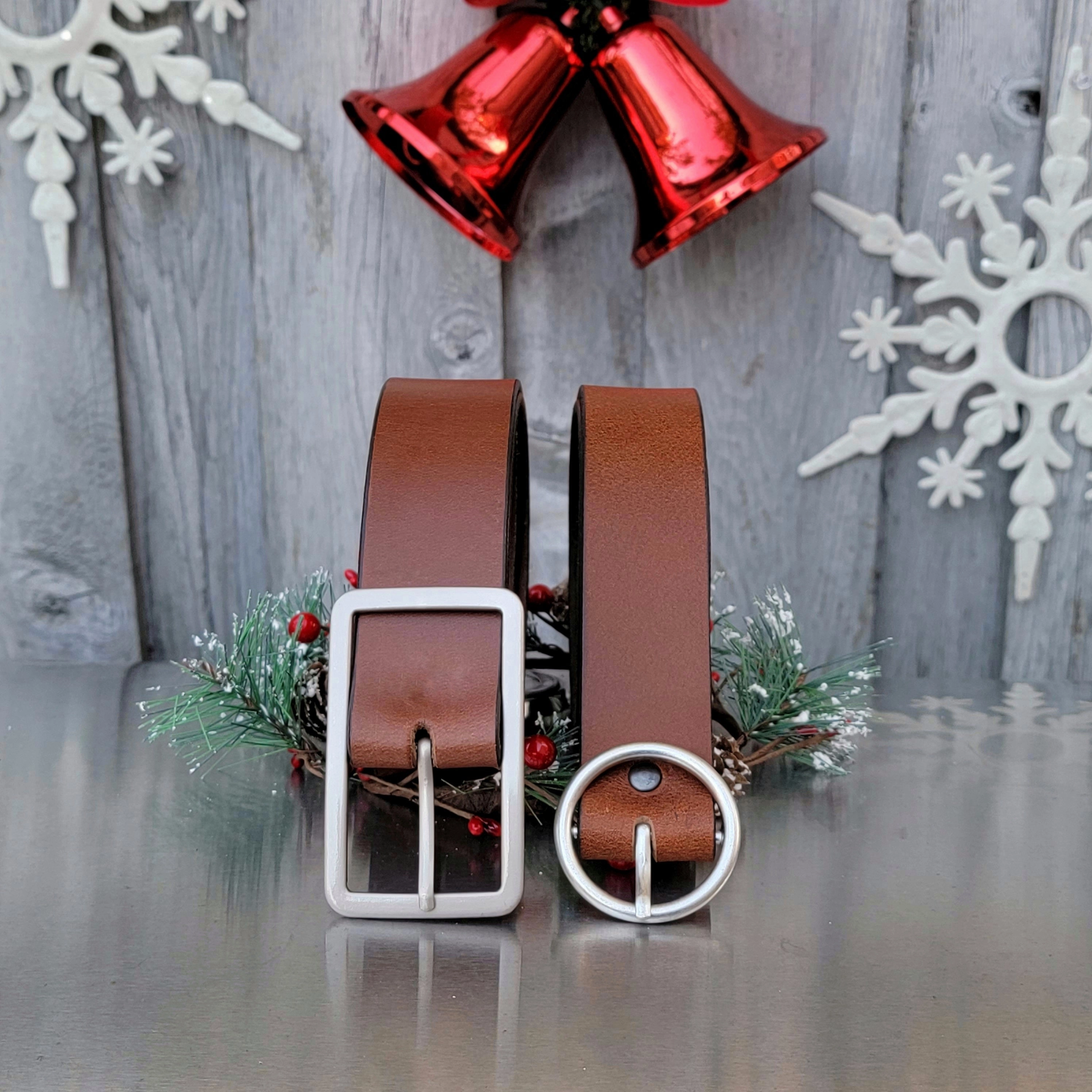 Sempre   Lucille - 2 pc Women's Leather Belt Set