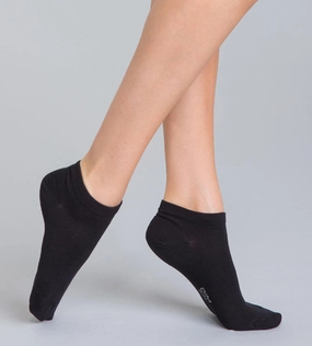 Set of 2 pairs women's cotton low-cut socks