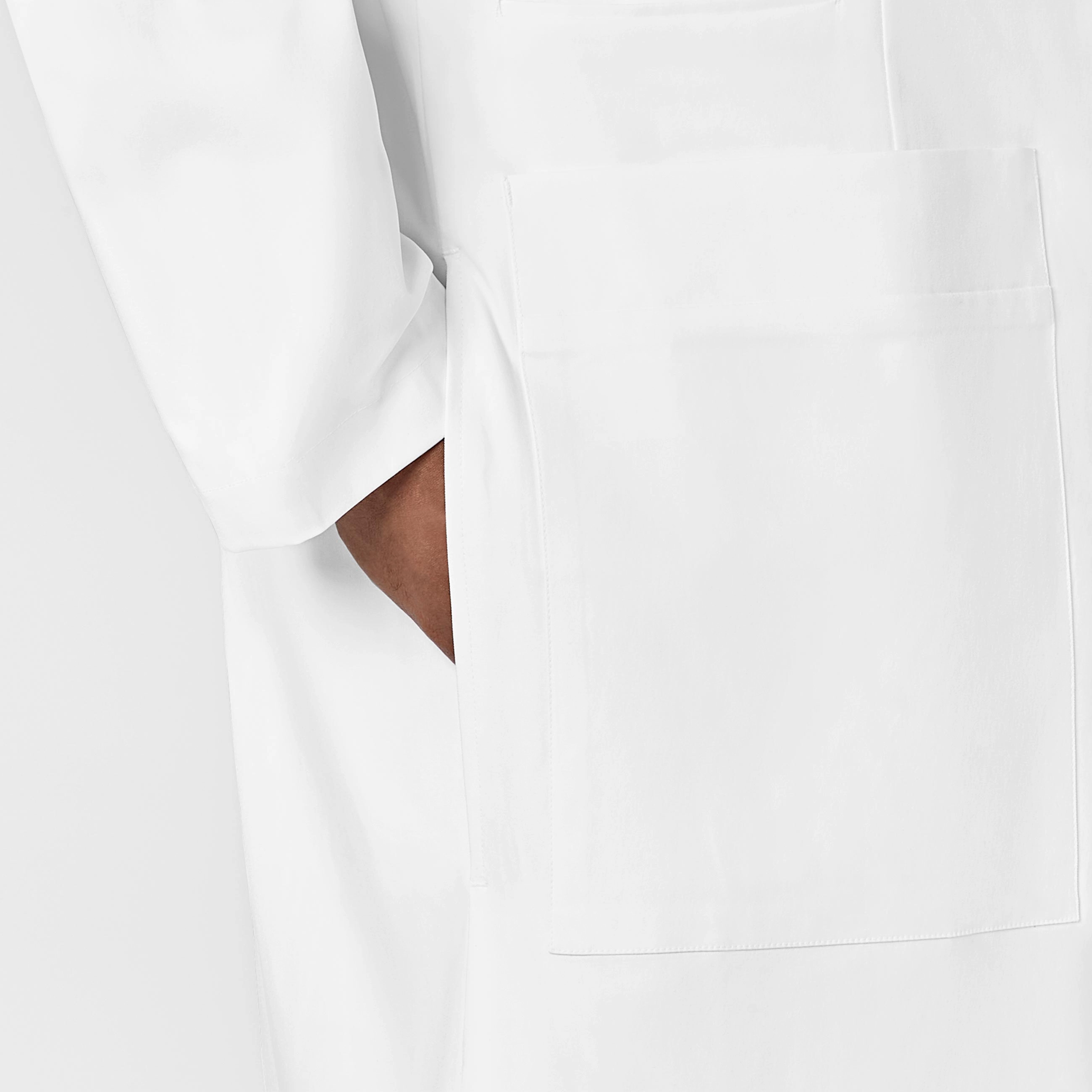 Slate Men's 38 Inch Doctors Coat - White