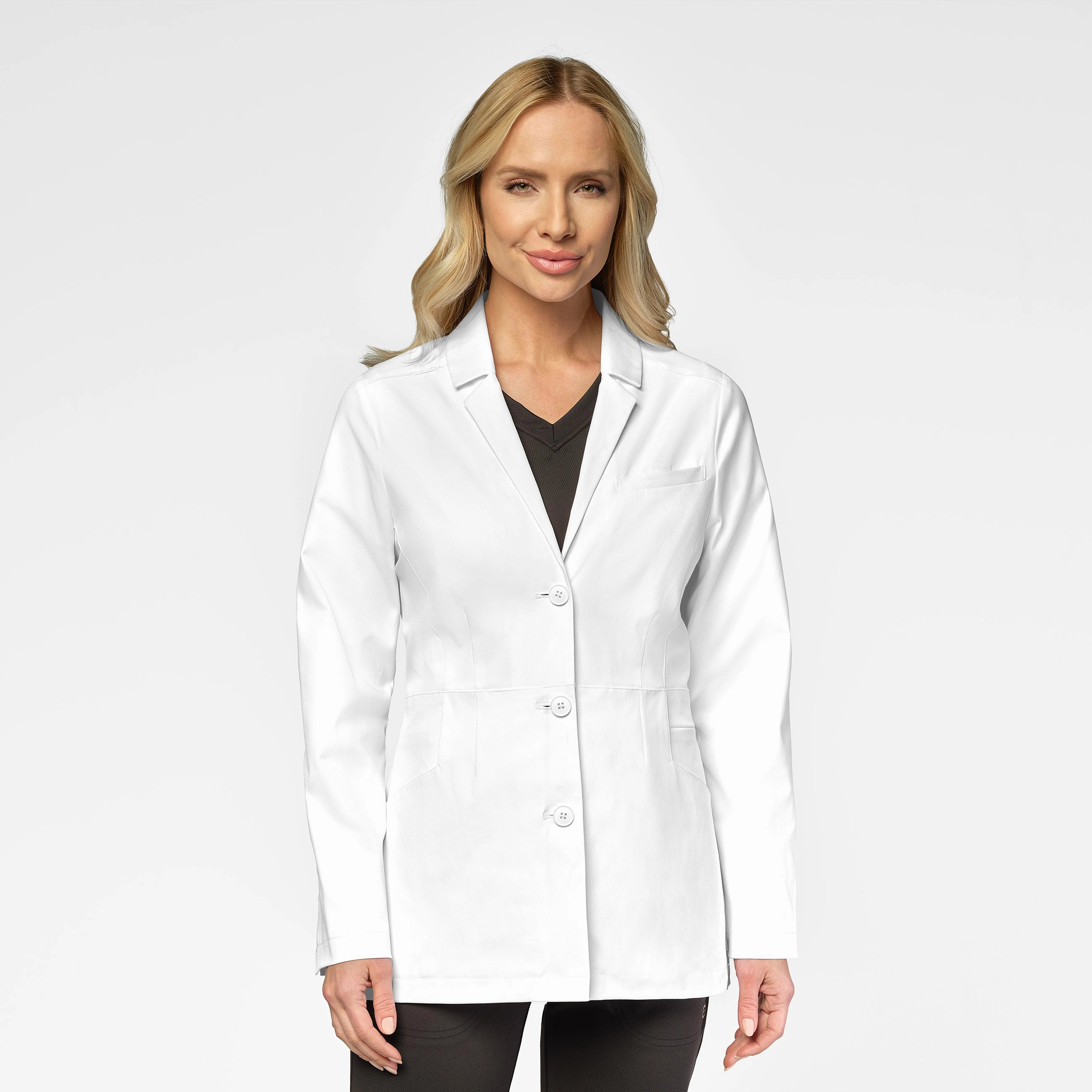 Slate Women's 28 Inch Doctors Coat - White