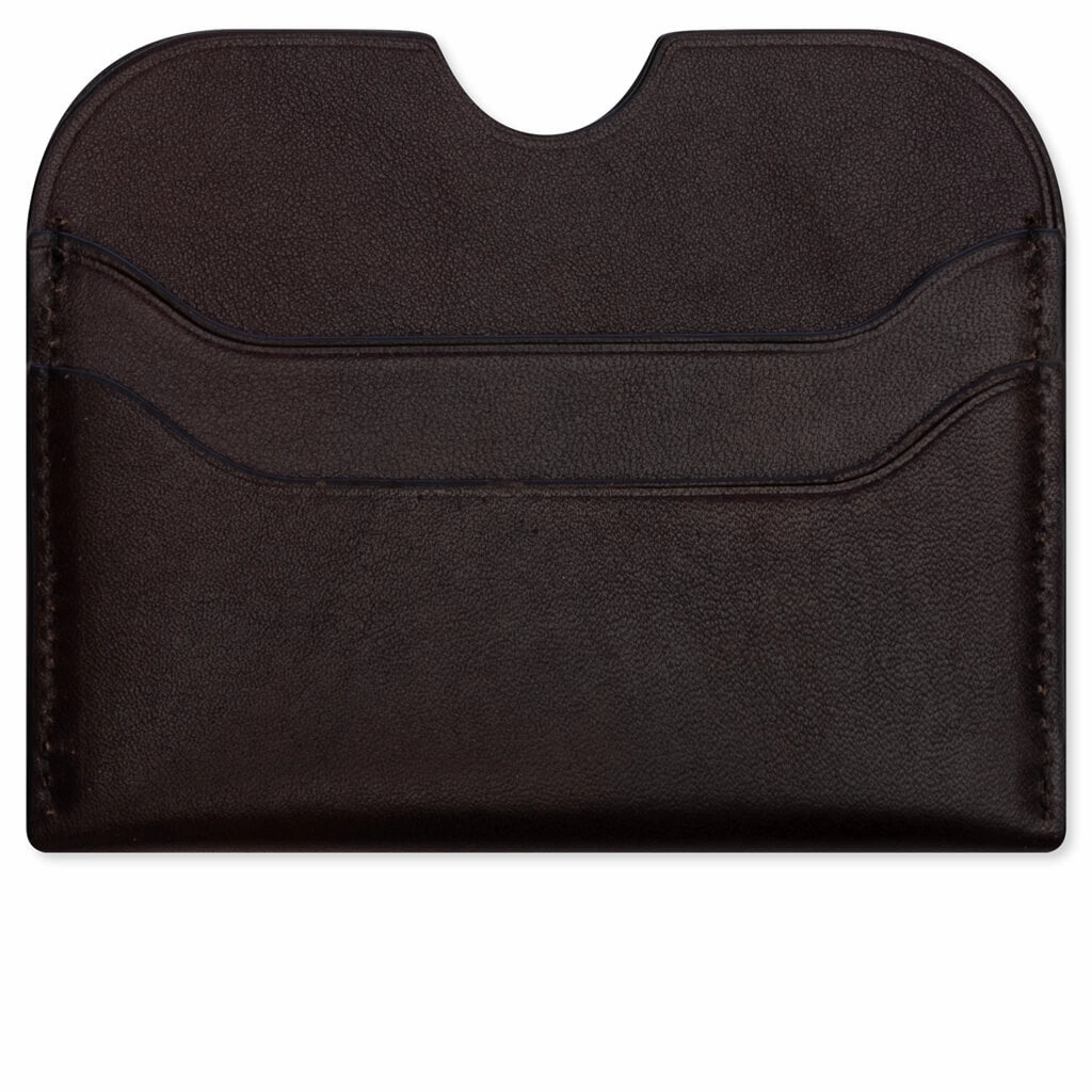 Slim Leather Card Holder Fn-Ux-Slgs000287 - Dark Brown