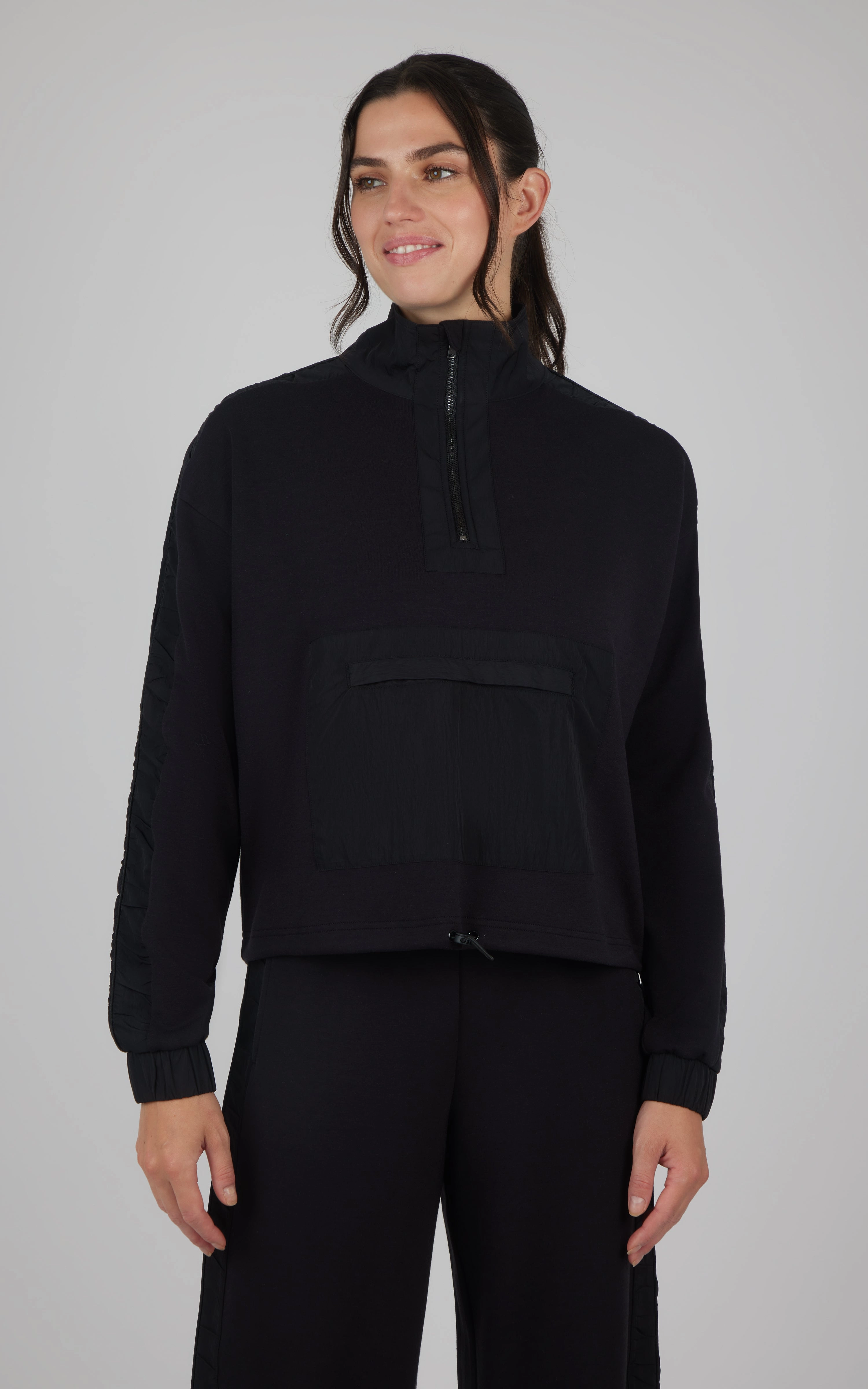 Softlite Half Zip with Contrast Paneling