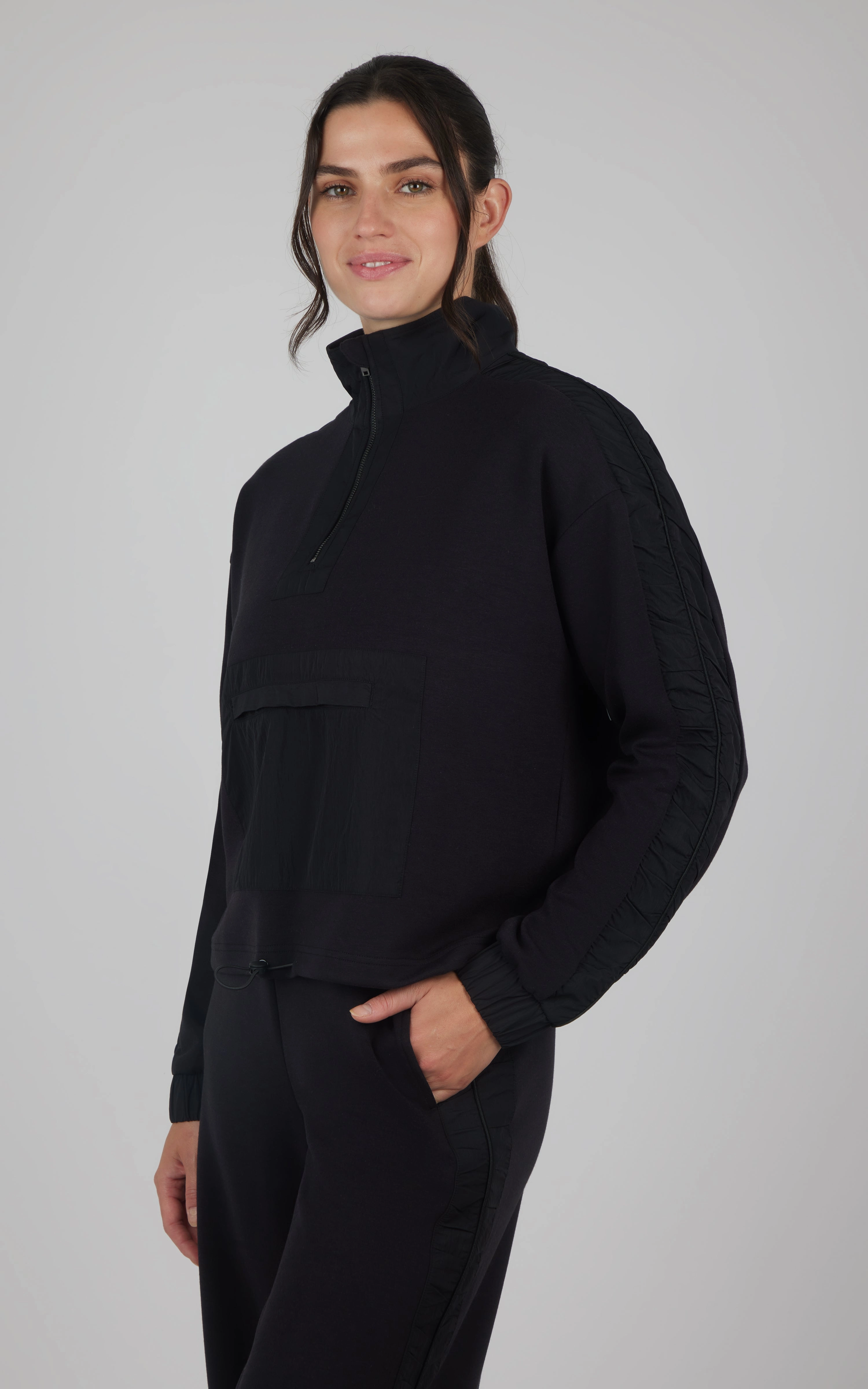 Softlite Half Zip with Contrast Paneling