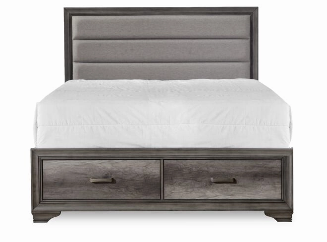 Sophie 3-Piece Queen Storage Bed - Weathered Grey