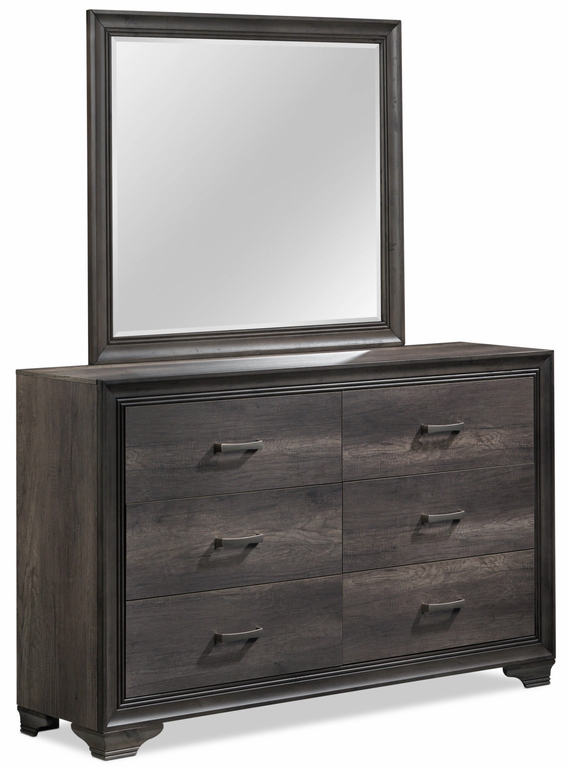 Sophie 6-Piece King Storage Bedroom Package - Weathered Grey