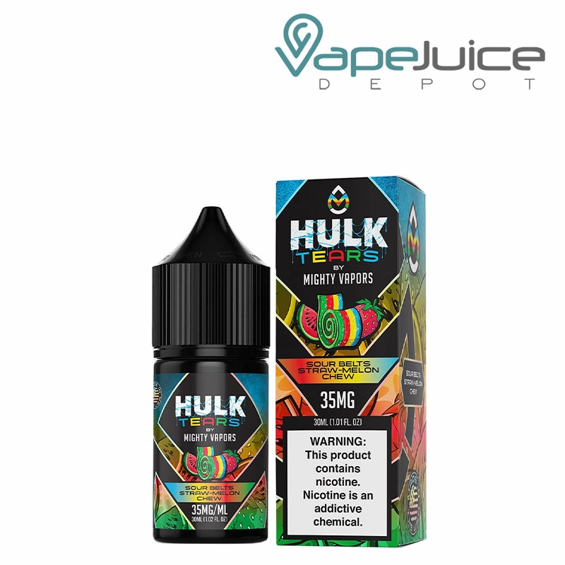 Sour Belts Straw Melon Chew Hulk Tears Salts 30ml