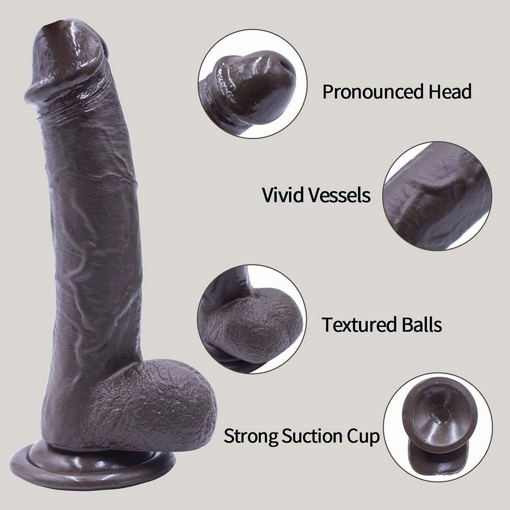 Strap-on Dildo Realistic Silicone Dildo Wearable Sex Harness for Couple Pegging